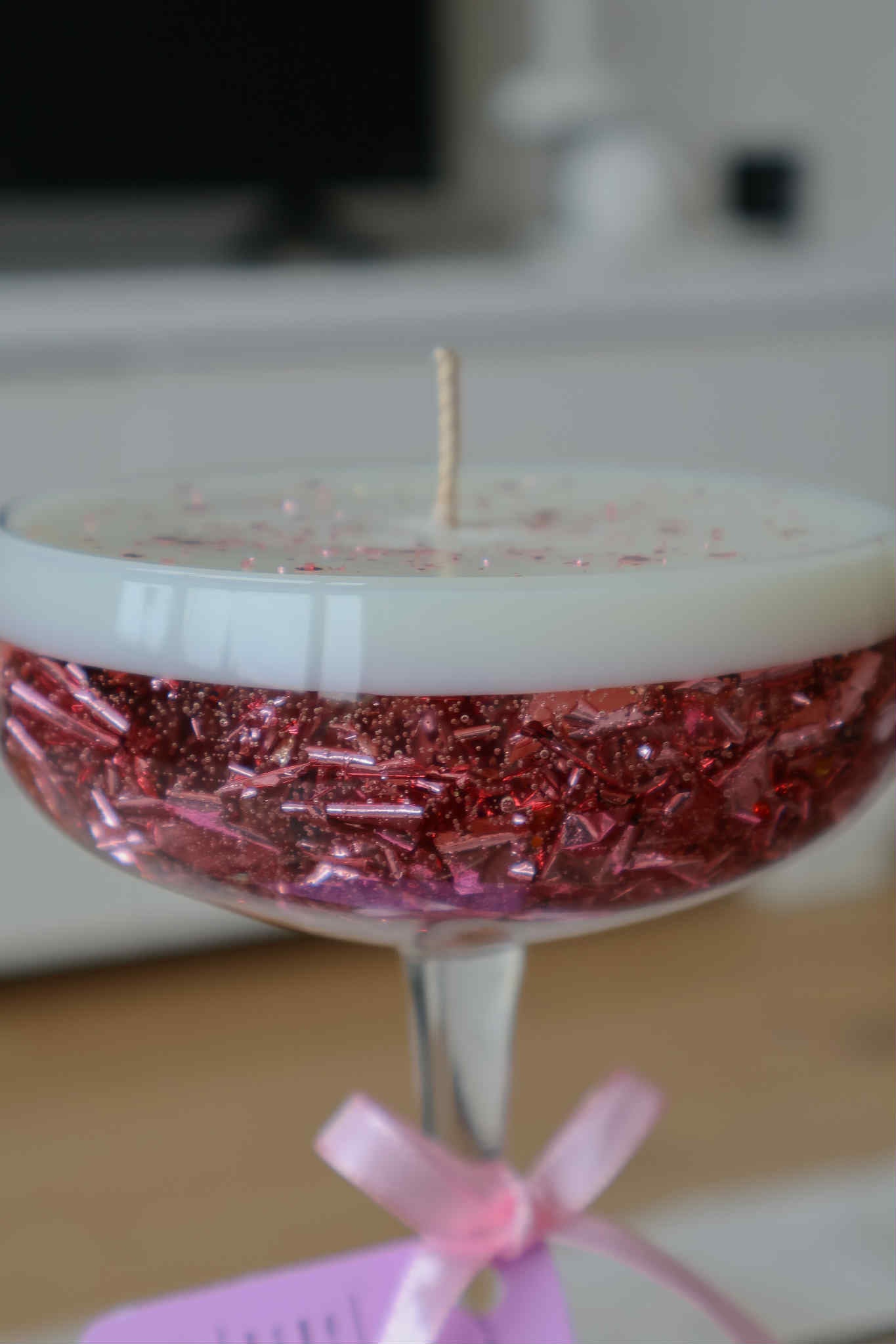 Rosé Champagne Candle