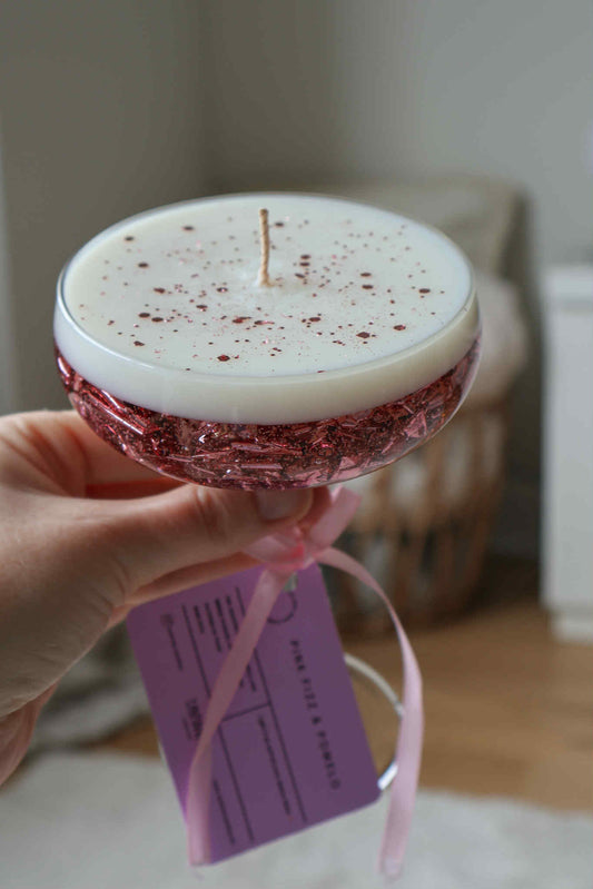 Rosé Champagne Candle
