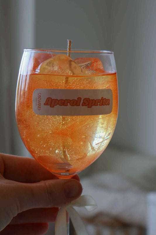 Aperol Spritz Candle