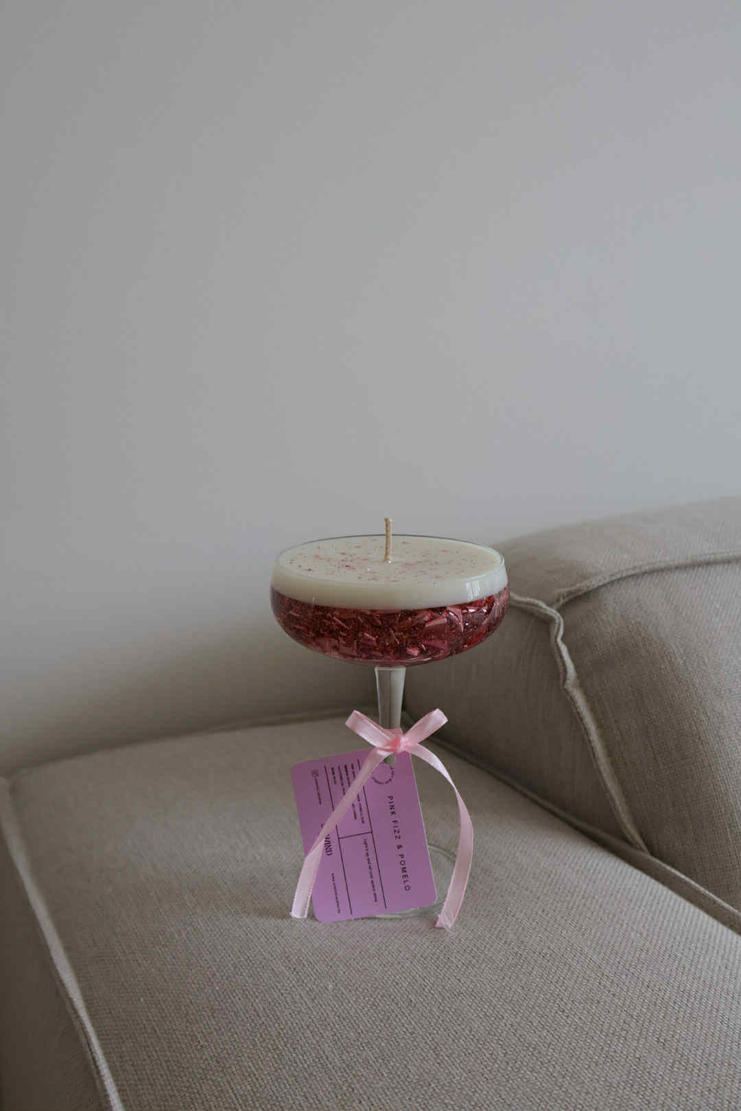 Rosé Champagne Candle