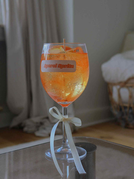Aperol Spritz Candle
