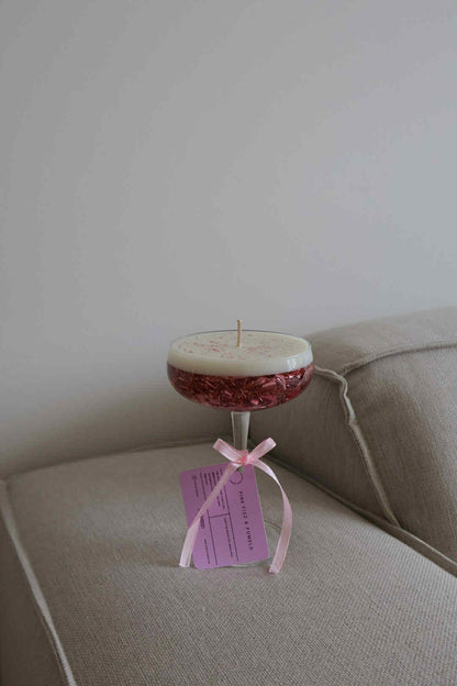 Rosé Champagne Candle