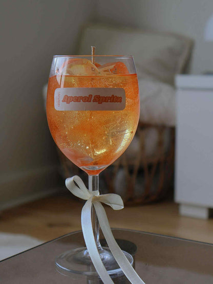 Aperol Spritz Candle