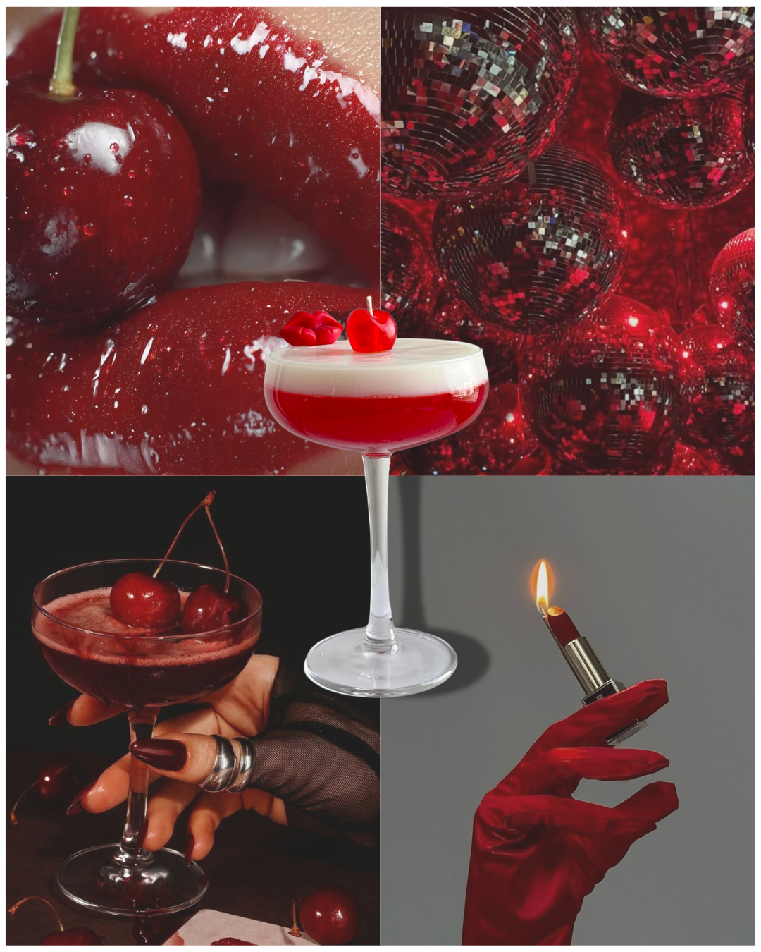 Cherry Lips Cocktail Candle