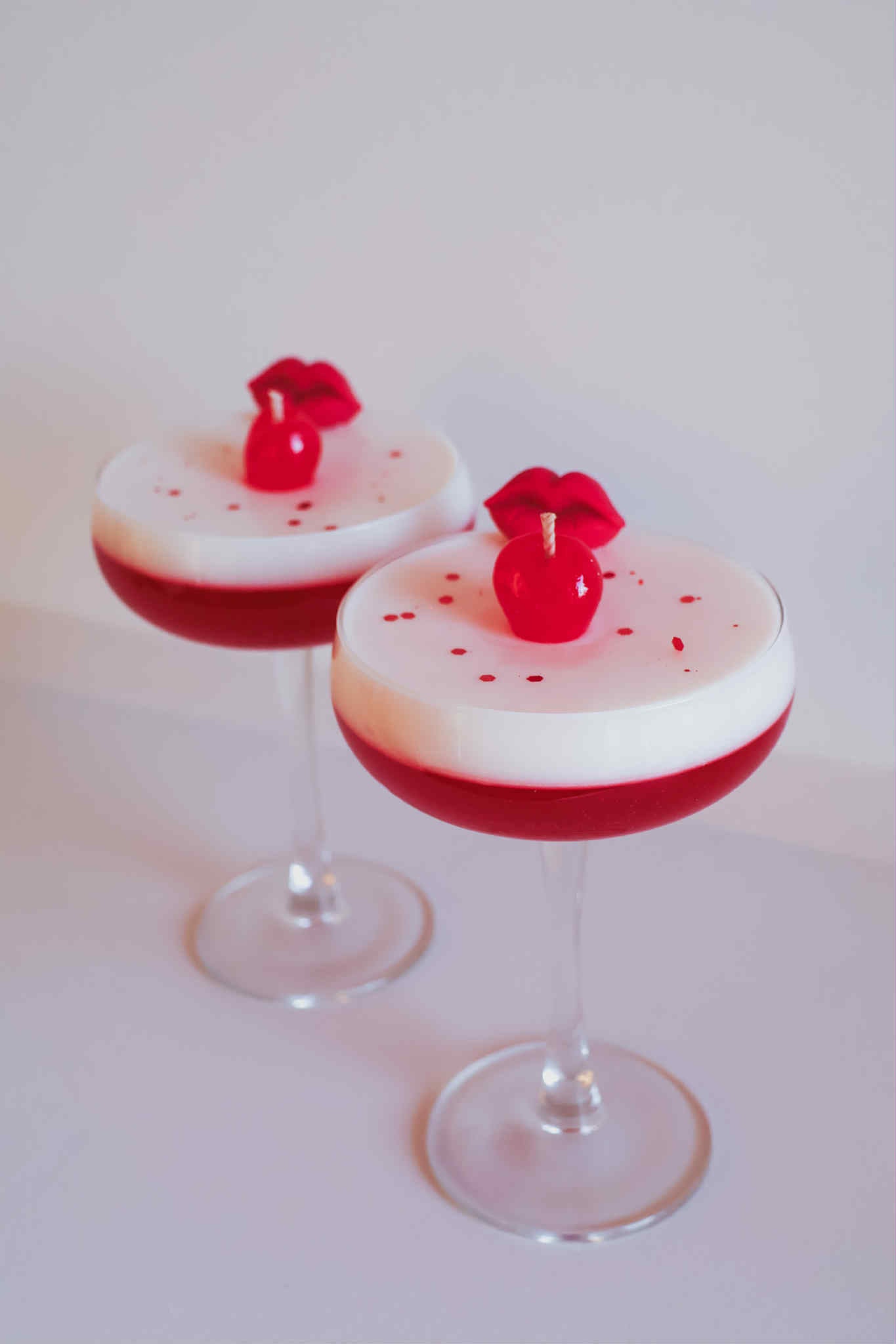 Cherry Lips Cocktail Candle