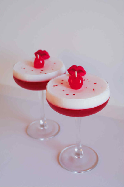 Cherry Lips Cocktail Candle