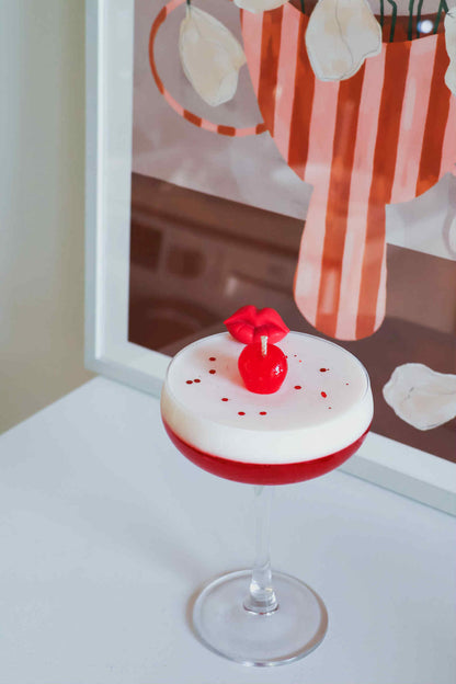 Cherry Lips Cocktail Candle