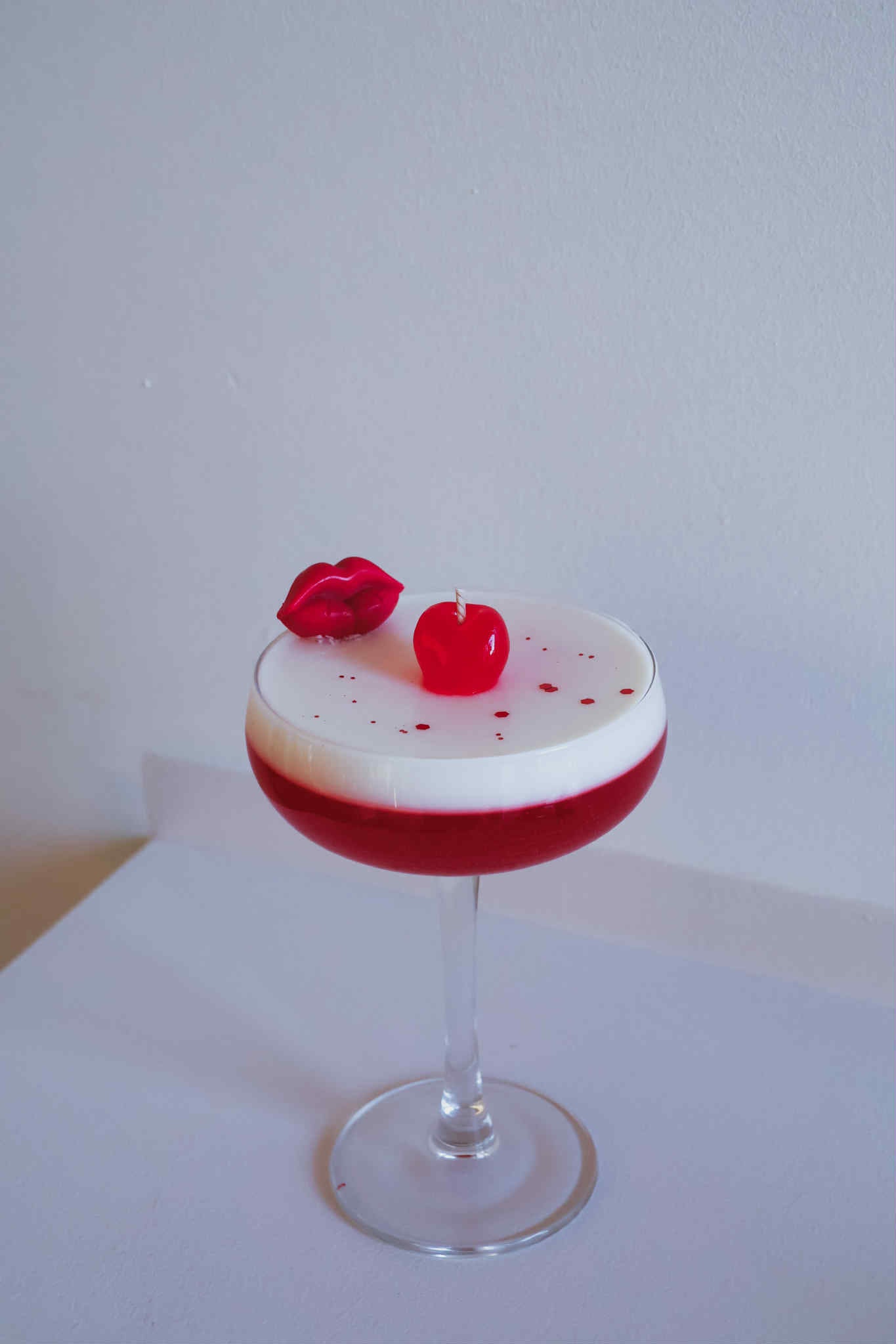 Cherry Lips Cocktail Candle