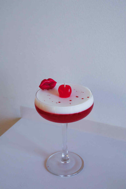 Cherry Lips Cocktail Candle