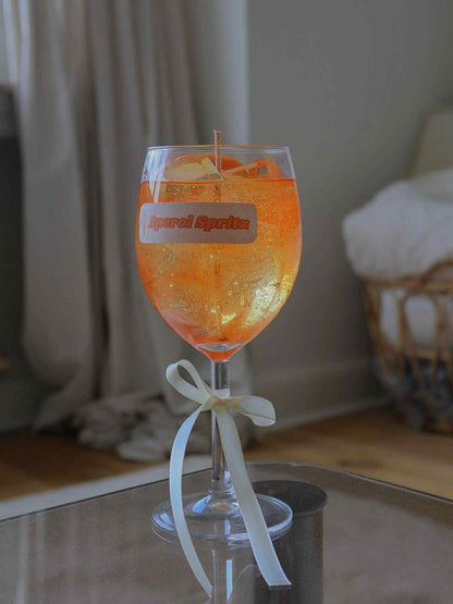 Aperol Spritz Candle